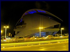 City of Arts and Sciences by night 48 - El Palau de les Arts Reina Sofía, the world's tallest opera house.